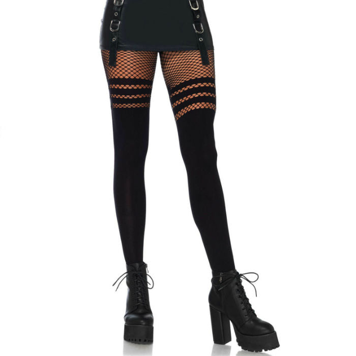 LEG AVENUE - COLLANTS DE REDE PRETOS