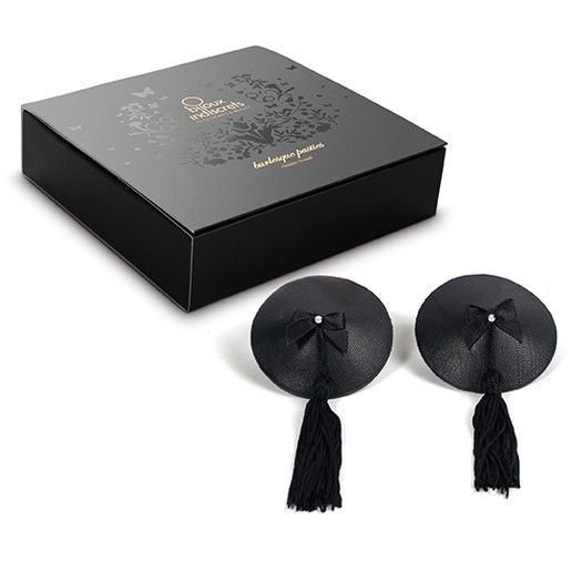 BIJOUX INDISCRETS - BURLESQUE CUBREPEZONES NEGRO