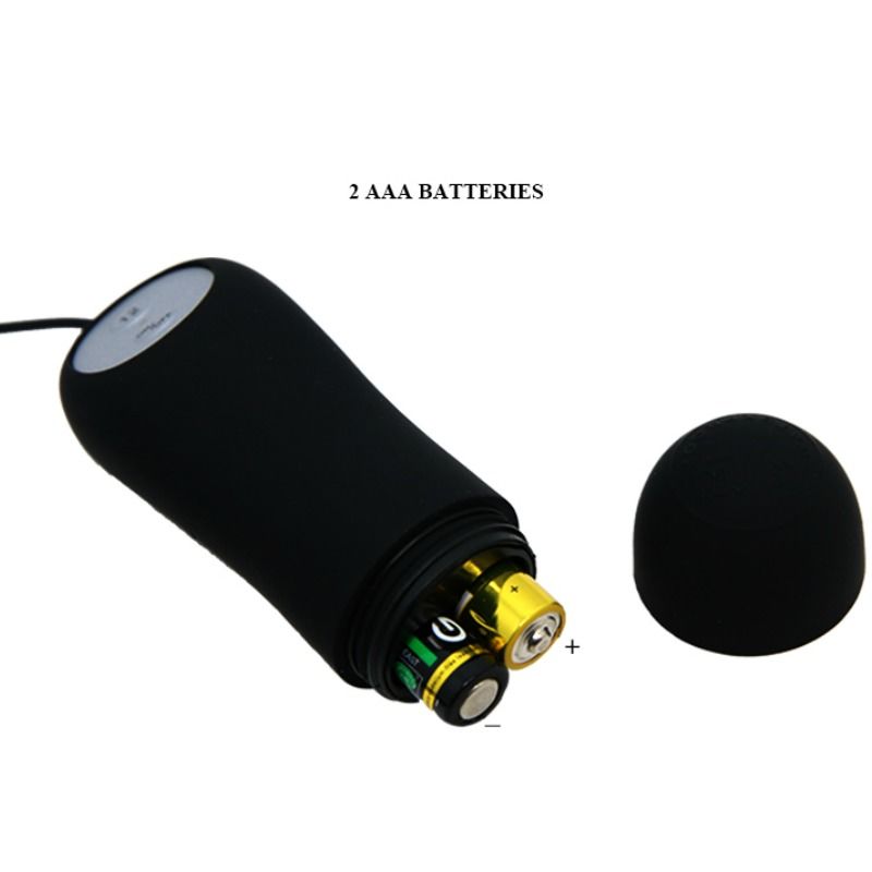 PRETTY LOVE - ANCHOR SHAPED SILICONE ANAL PLUG 12 VIBRATION MODES BLACK