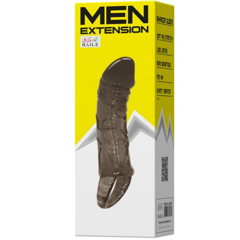 BAILE - FUNDA EXTENSORA PENE CON STRAP PARA TESTÍCULOS 11.5 CM