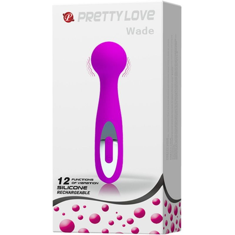 PRETTY LOVE - WADE RECHARGEABLE MASSAGER WITH 12 FUNCTIONS