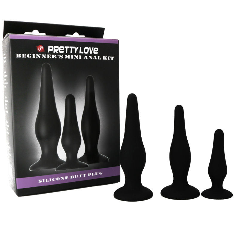 PRETTY LOVE - ANAL PLUG STARTER KIT SILICONE