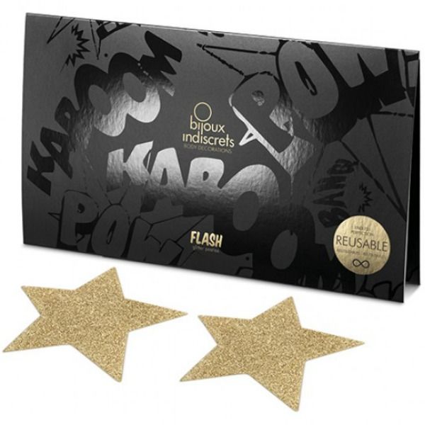 BIJOUX INDISCRETS - PEZONERAS FLASH ESTRELLA DORADA