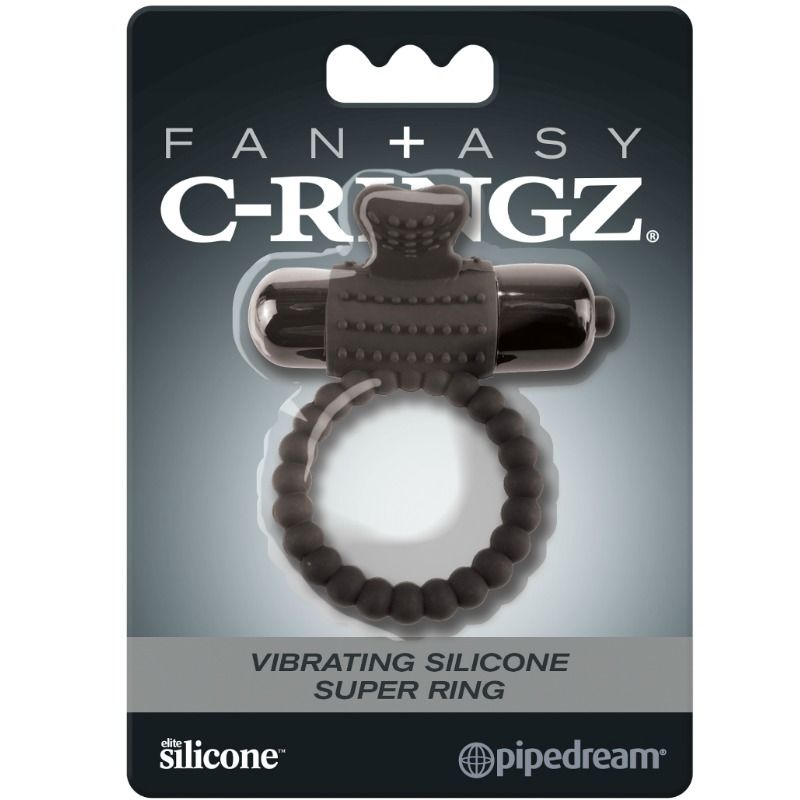Fantasia C -ringz - Anell vibrador de silicona negra