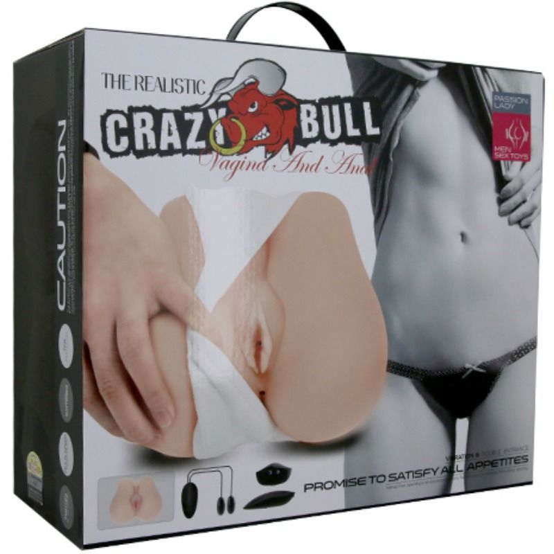 Bull Crazy: vagina realista amb posició de vibració 3