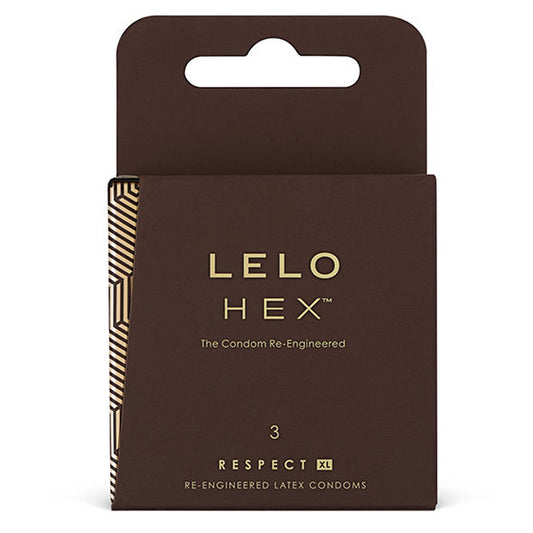 LELO HEX CONDOMS RESPECT XL 3 PACK