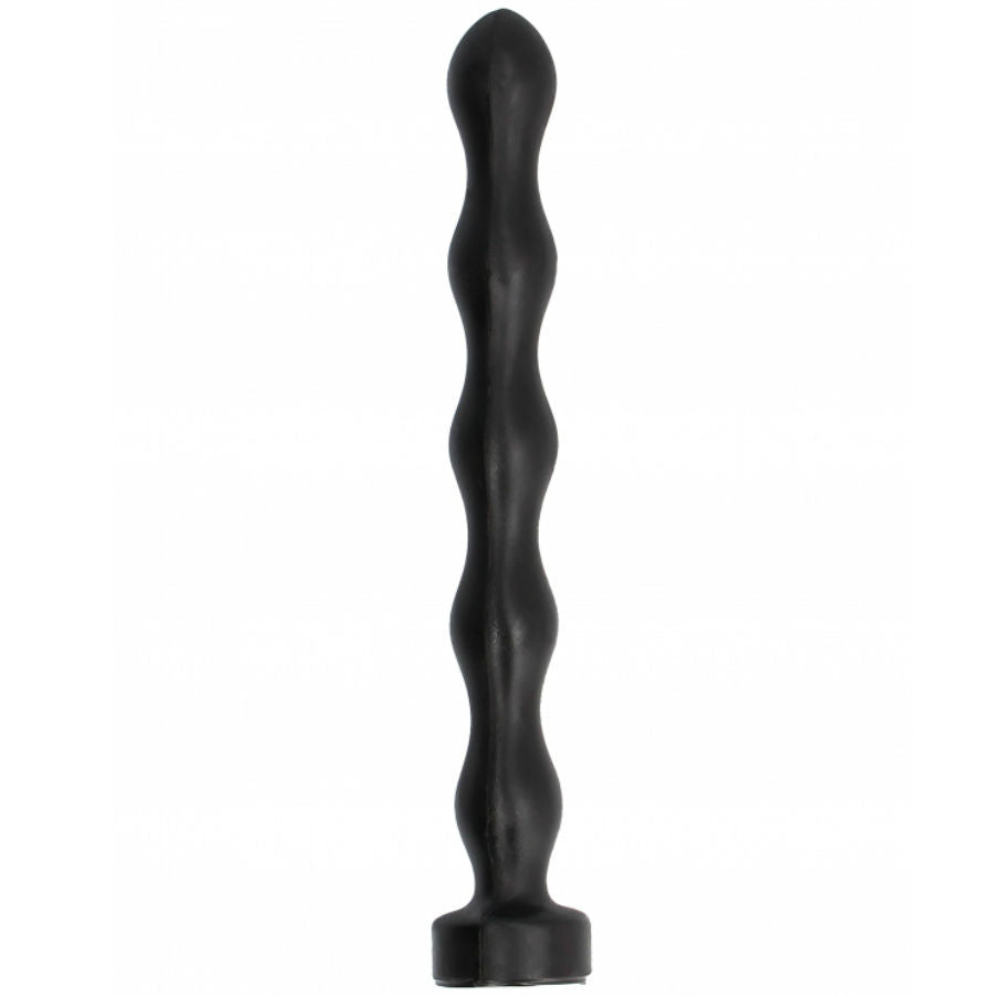 ALL BLACK - PLUG ANAL BOLAS 32 CM