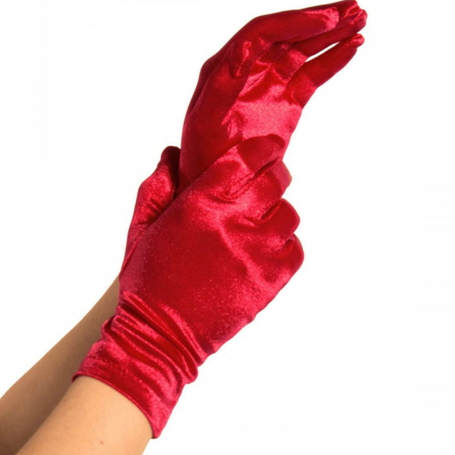 LEG AVENUE - LUVAS CETIM VERMELHO