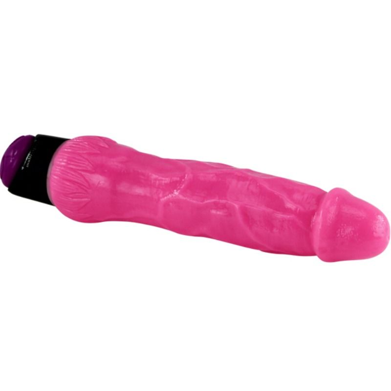 DANCE - COLORFUL SEX REALISTIC VIBRATOR PINK 24 CM