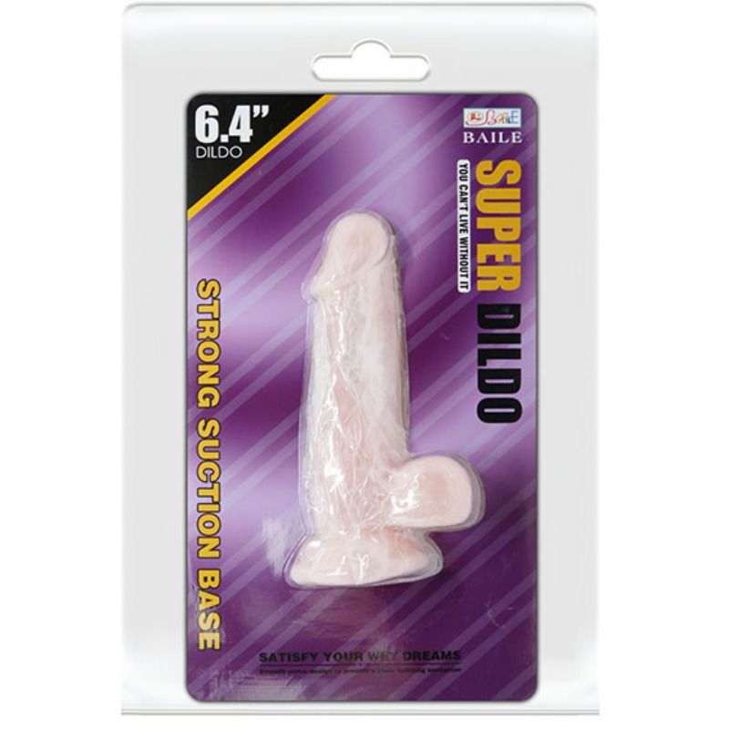 BAILE - SUPER DILDO REALISTA NATURAL 16.5 CM