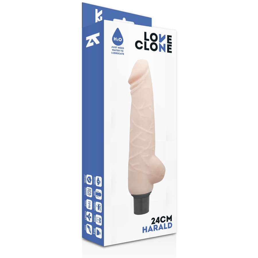 LOVECLONE - HARALD REALISTIC VIBRATOR SELF LUBRICATION 24 CM -O- 4 CM