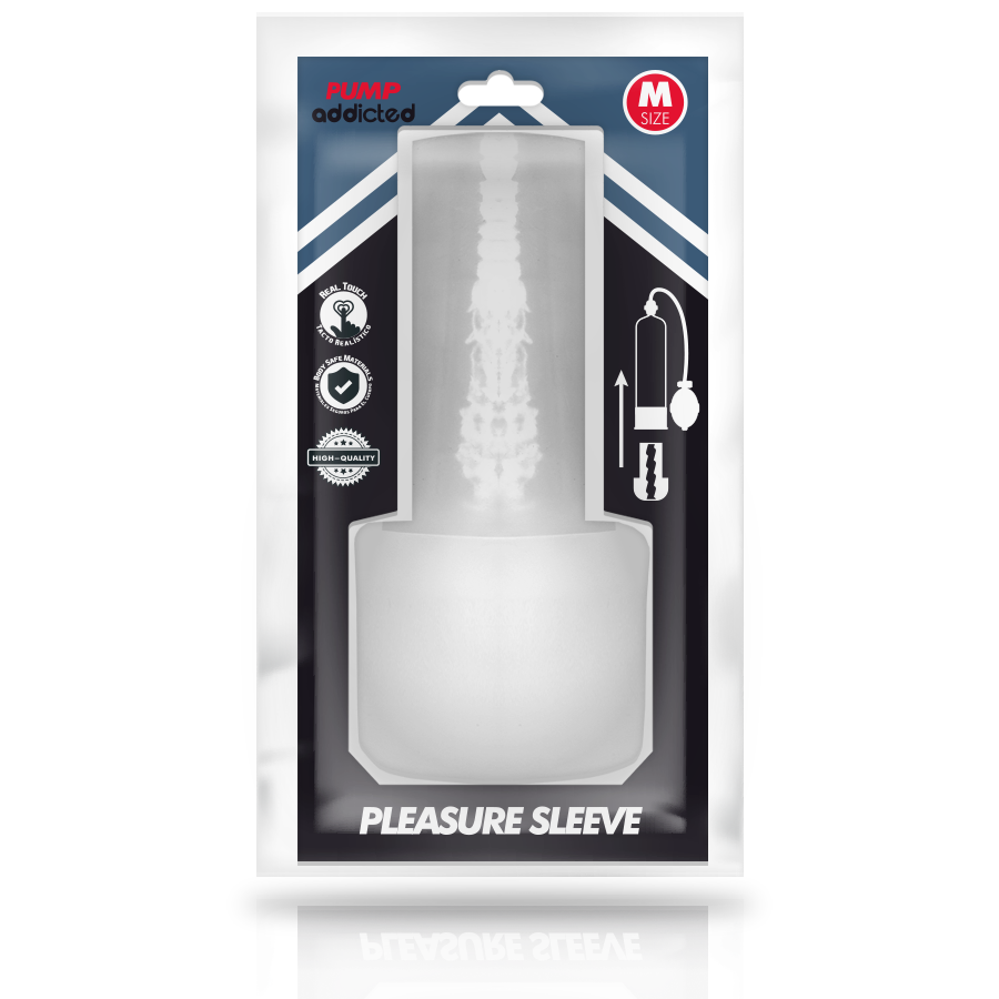 PUMP ADDICTED - MASTURBADOR PLEASURE SLEEVE TAMANHO M