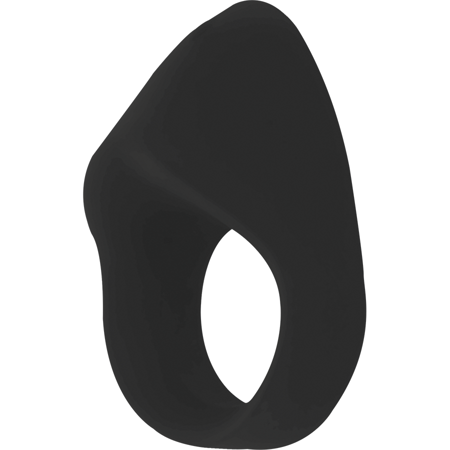 Anell vibrador i recarregable negre