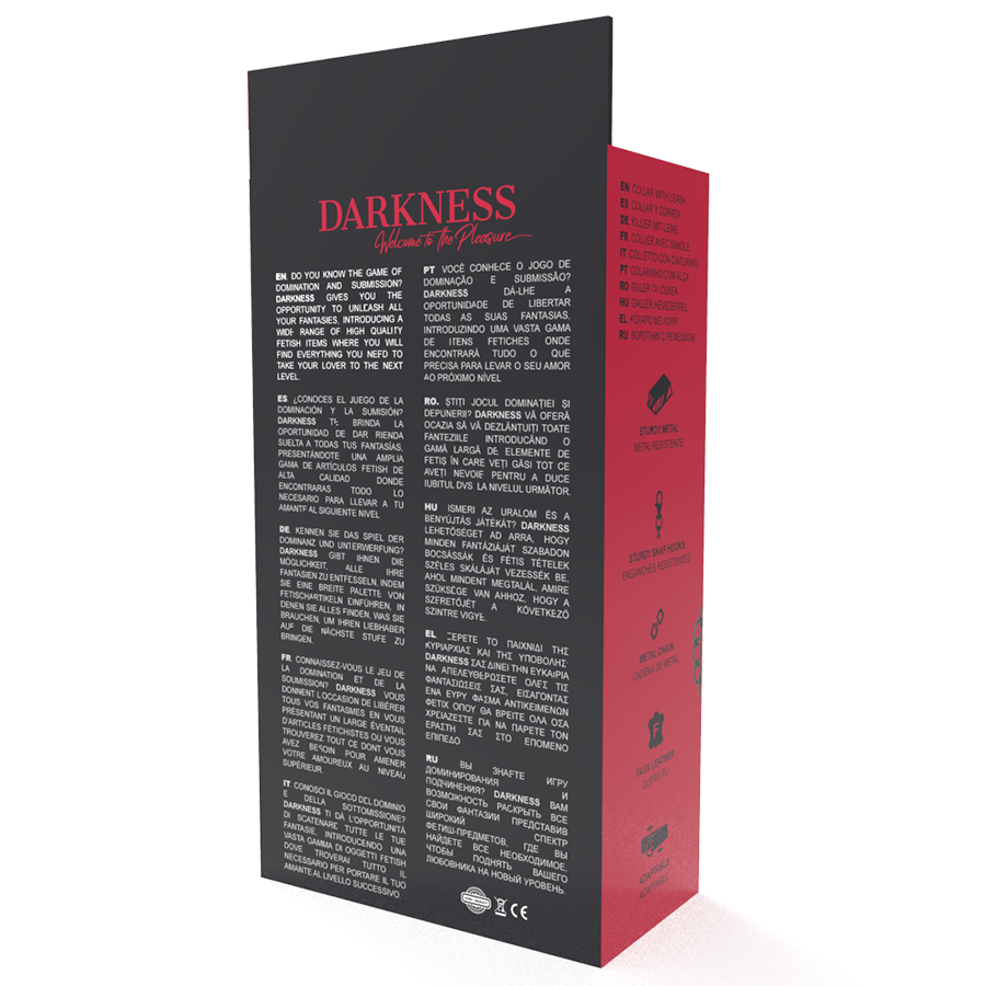 DARKNESS - COLLAR CON CADENA NEGRO