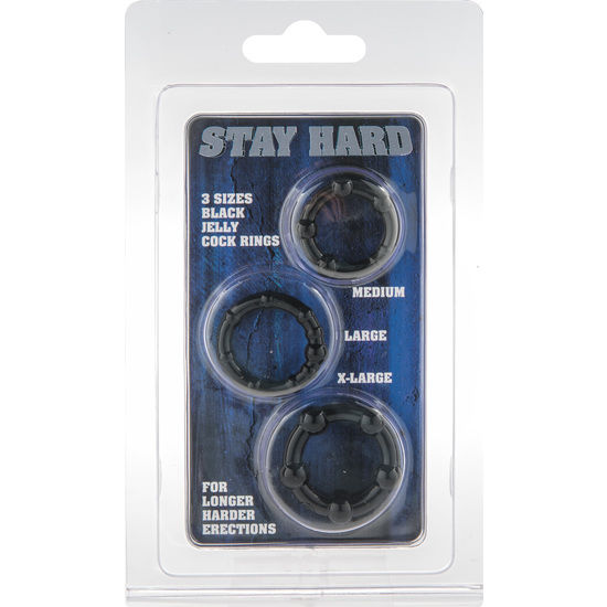 Seven Creacions: Game Three Black Penis Rings