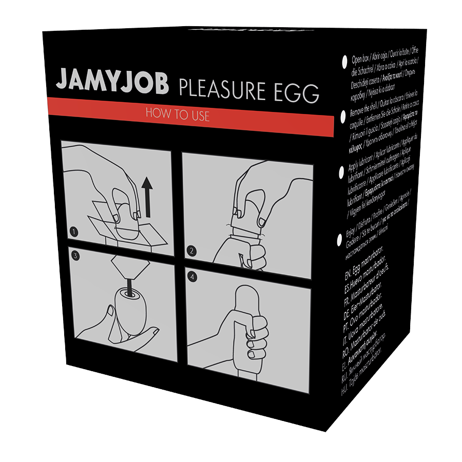 Jamyjob - Versió de l'ou de masturbator discreta de Black Try
