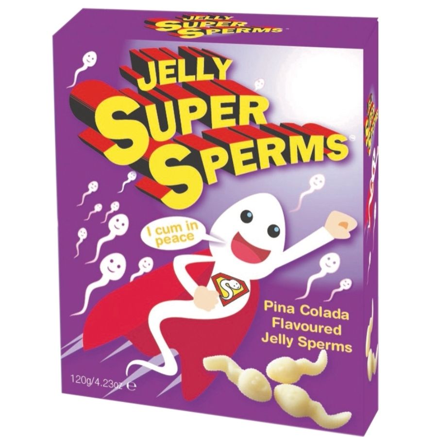 SPENCER & FLEETWOOD - JELLY SUPER SPERM SPERM-SHAPED GUMMIES 120 GR