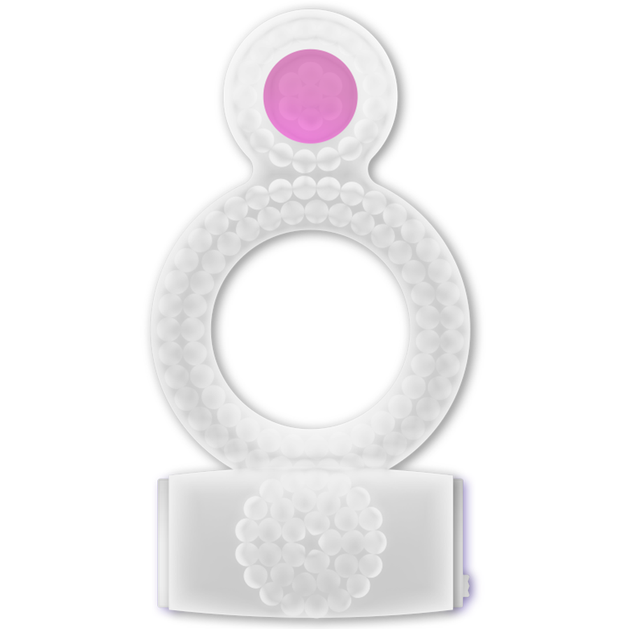 Amor casual - anel de duplo prazer anel transparente