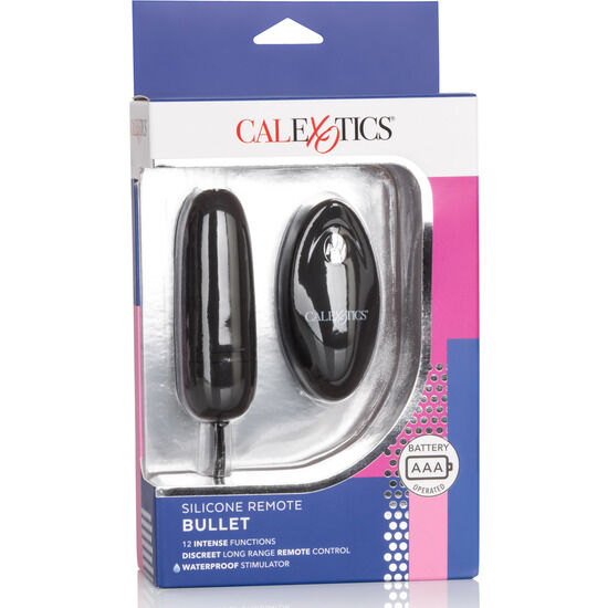 CALEXOTICS - BLACK REMOTE CONTROL SILICONE VIBRATING EGG