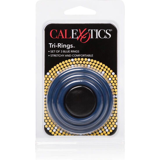 CALEXOTICS - SET OF THREE BLUE ERECTION RINGS