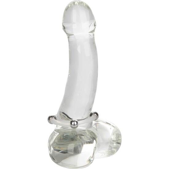 CALEXOTICS - ANEL DE SILICONE COM CONTAS DE AÇO TAMANHO L
