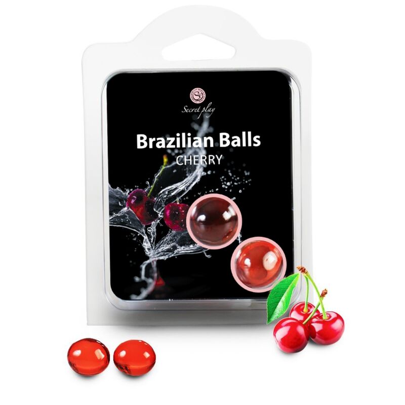 SECRETPLAY - BOLAS BRASILEIRAS CEREJA CONJUNTO 2 BOLAS