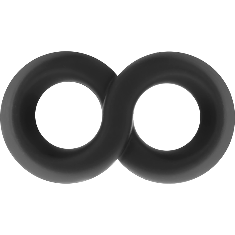 POWERING - SUPER FLEXIBLE Y RESISTENTE ANILLO PENE Y TESTÍCULOS PR12 NEGRO