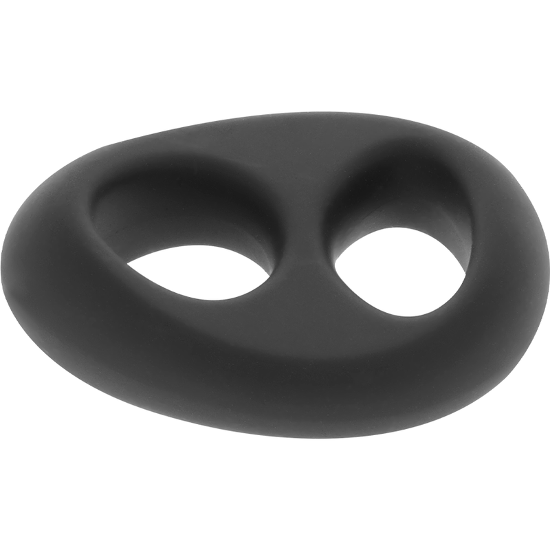POWERING - SUPER FLEXIBLE Y RESISTENTE ANILLO PENE Y TESTÍCULOS PR13 NEGRO