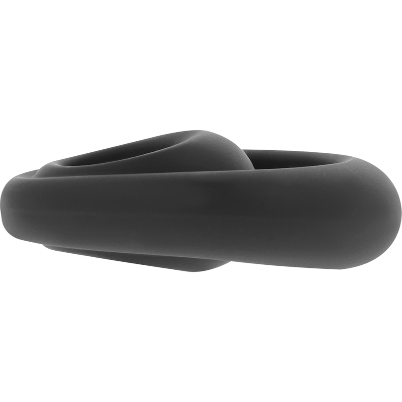 POWERING - SUPER FLEXIBLE Y RESISTENTE ANILLO PENE Y TESTÍCULOS PR14 NEGRO