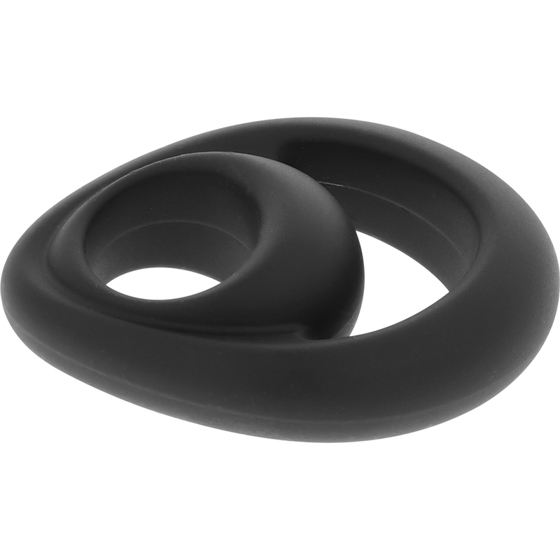POWERING - SUPER FLEXIBLE Y RESISTENTE ANILLO PENE Y TESTÍCULOS PR14 NEGRO