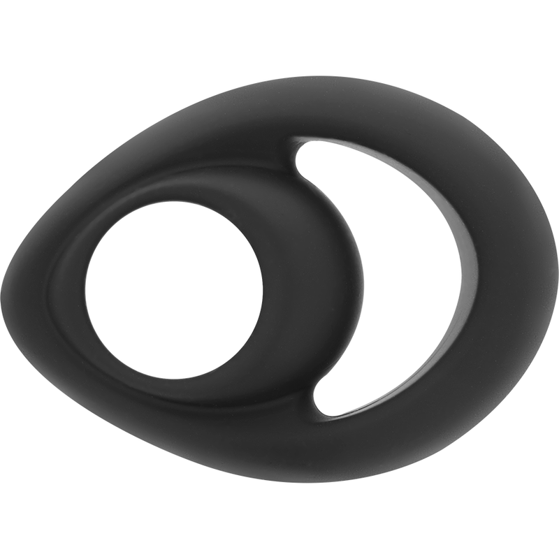 POWERING - SUPER FLEXIBLE Y RESISTENTE ANILLO PENE Y TESTÍCULOS PR14 NEGRO