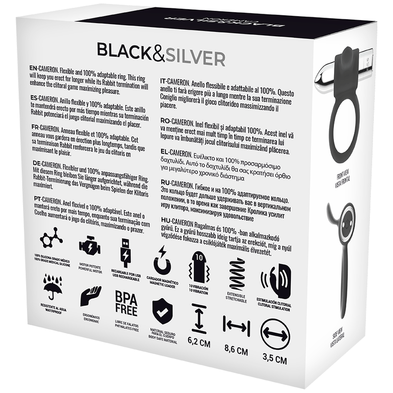 BLACK&SILVER - CAMERON ANEL RECARREGÁVEL SILVER