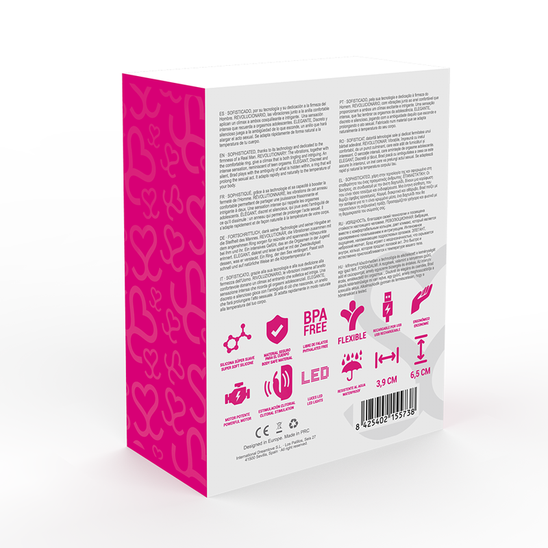 Moressa - Brad Premium Silicona Rosa recarregable