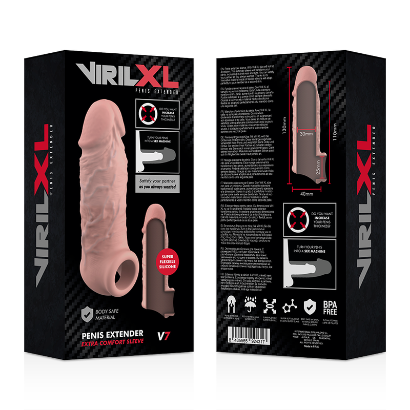 VIRILXL - LIQUID SILICONE PENIS EXTENSION V7 NATURAL