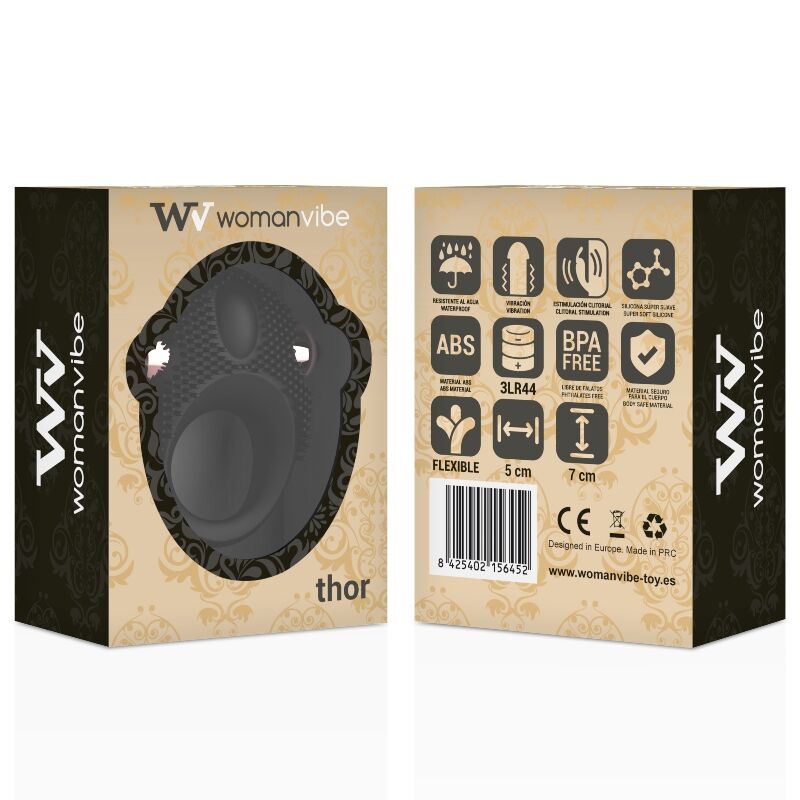 Womanvibe - Anell vibrador de silicona Thor