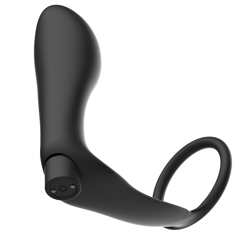 Joguines addictes: anell de penis amb un connector remot anal recarregable