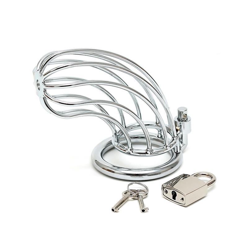 BONDAGE PLAY - JAULA DE CASTIDAD METÁLICA CON CANDADO