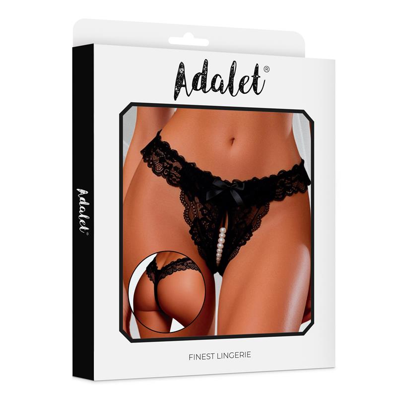 ADALET LINGERIE - JULIETTE BRAGUITA NEGRA CON PERLAS