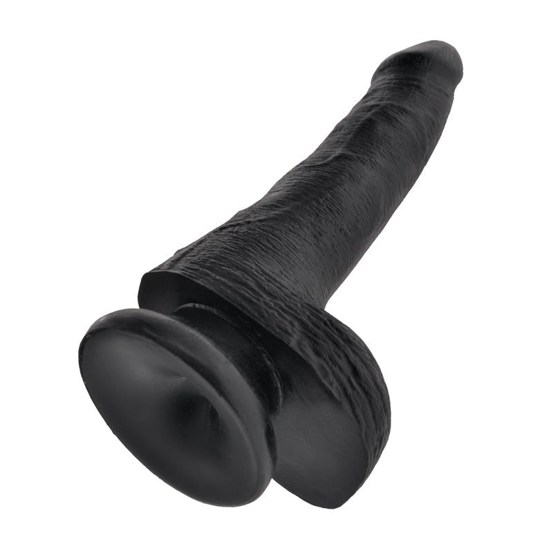 KING COCK - KING COCK PENE CON TESTÍCULOS DE 6 - COLOR NEGRO