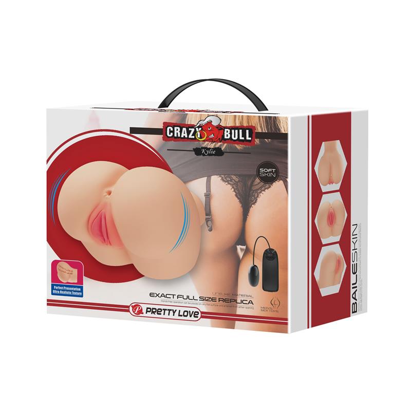 CRAZY BULL - KYLIE MASTURBADOR VAGINA Y ANO CON VIBRACIÓN