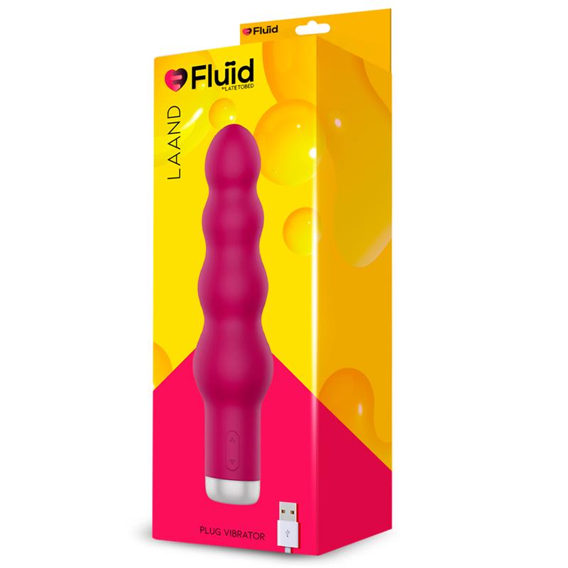 FLUÏD - LAAND POTENTE VIBRADOR USB GRANATE