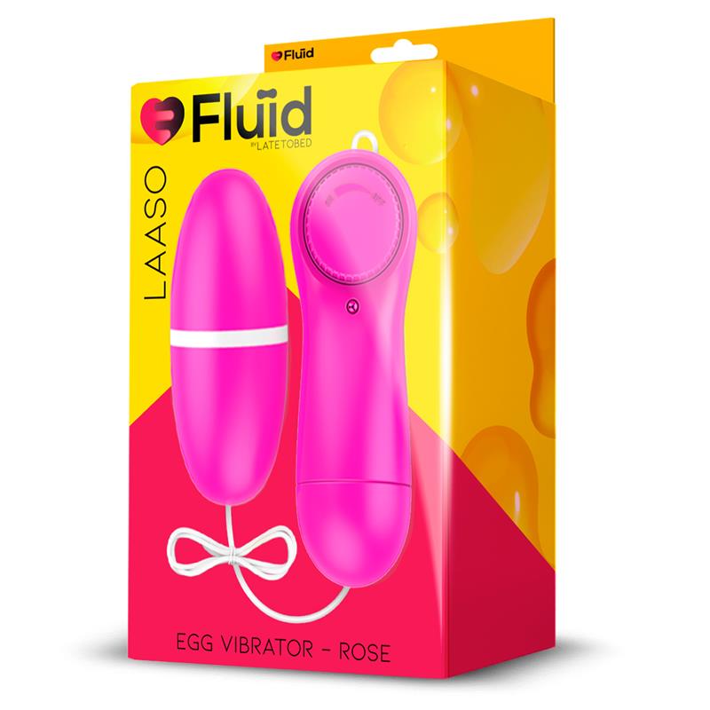 FLUÏD - LAASO HUEVO VIBRADOR MULTI VELOCIDAD CONTROL REMOTO ROSE