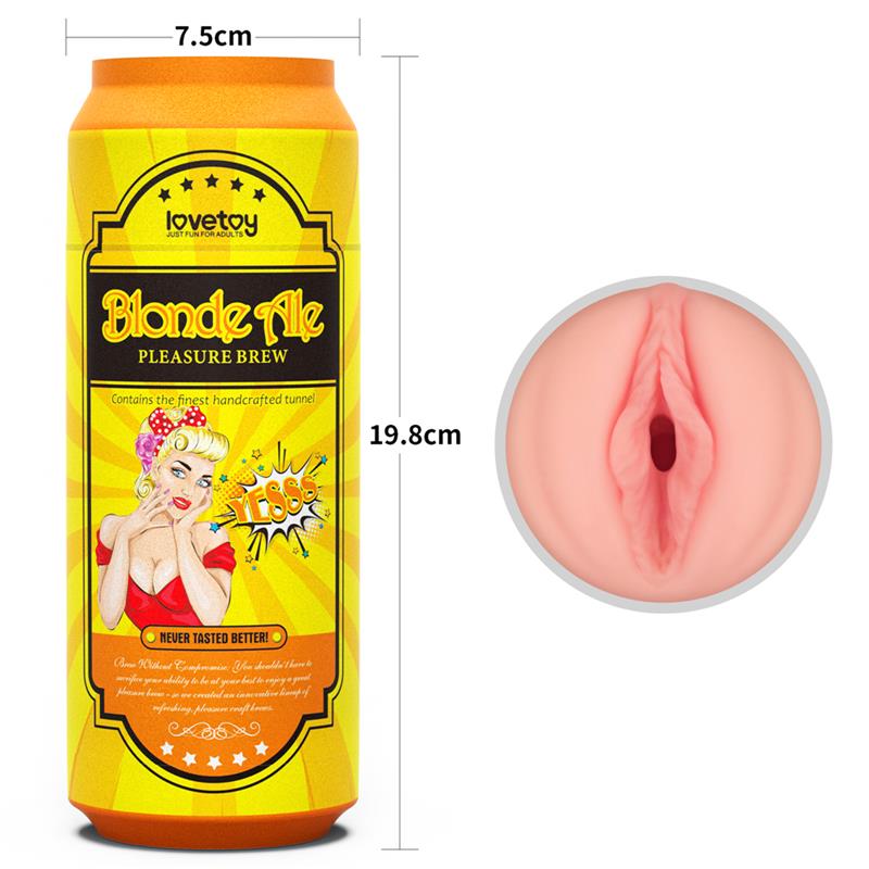 LOVETOY - LATA MASTURBADORA VAGINA BLOND ALE