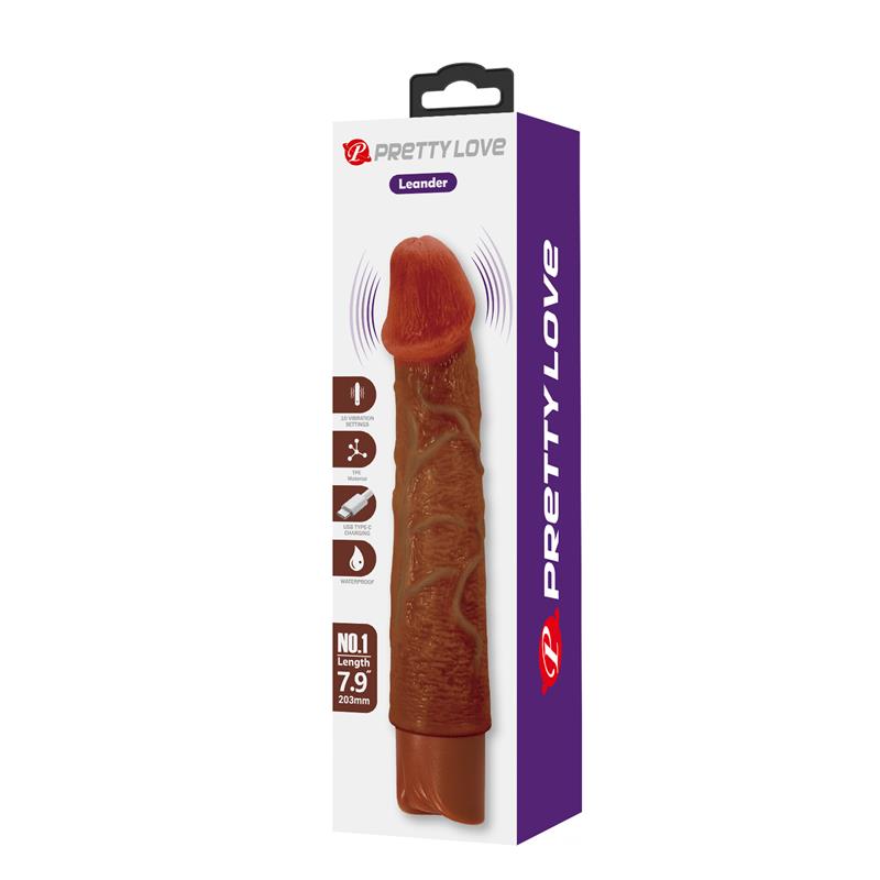 PRETTYLOVE - LEANDER VIBRADOR REALISTA 7.9