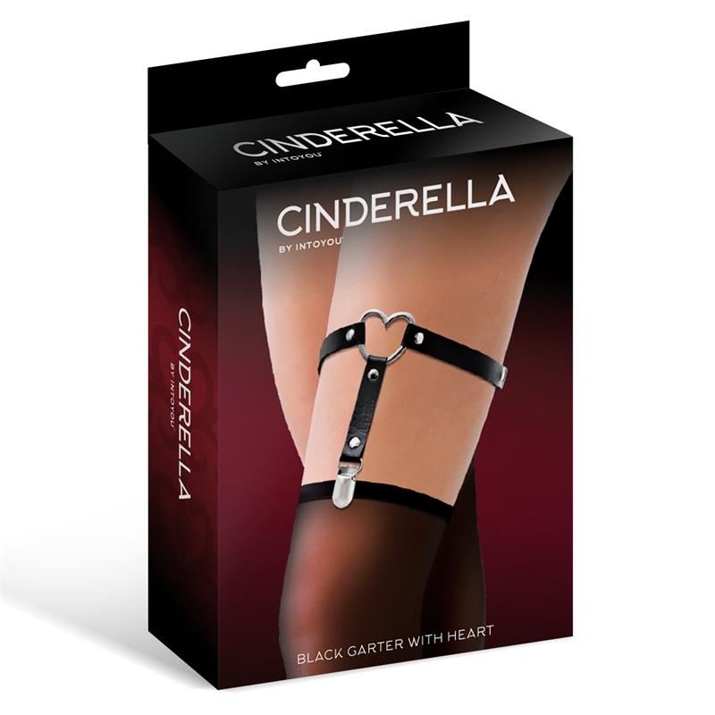 CINDERELLA - LIGA CON ARO EN FORMA DE CORAZÓN CUERO VEGANO TALLA ÚNICA