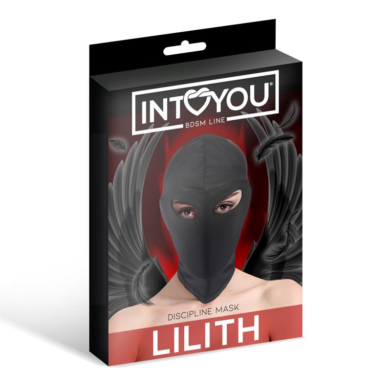INTOYOU BDSM LINE - LILITH MÁSCARA DE INCÓGNITO CON ABERTURA EN LOS OJOS NEGRO