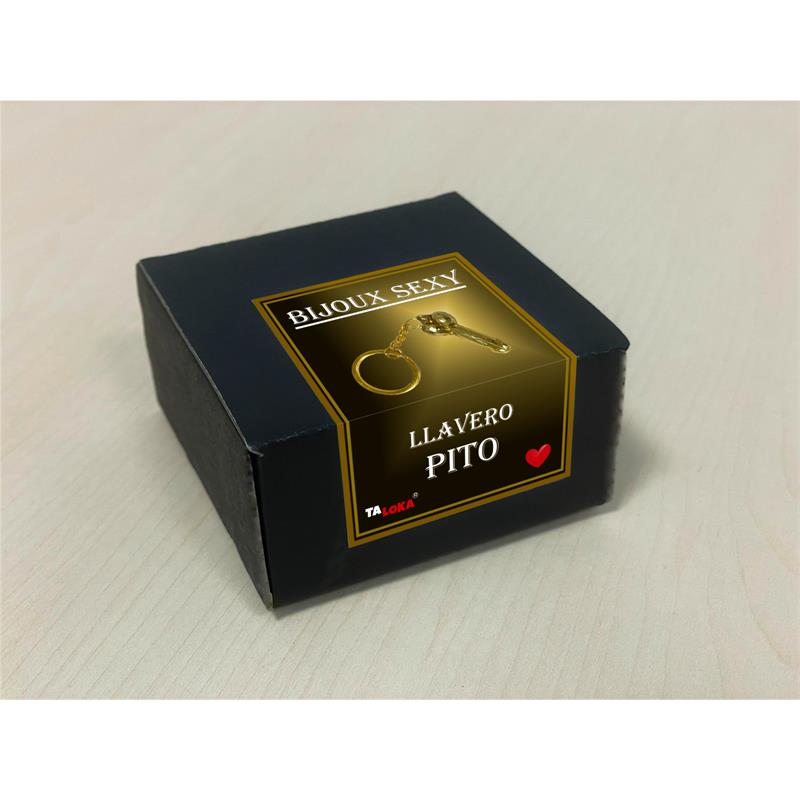 DIVERTY SEX - LLAVERO EN FORMA DE PENE DE COLOR DORADO