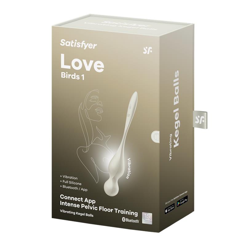 SATISFYER - LOVE BIRDS 1 BOLAS KEGEL CON APP BLANCO