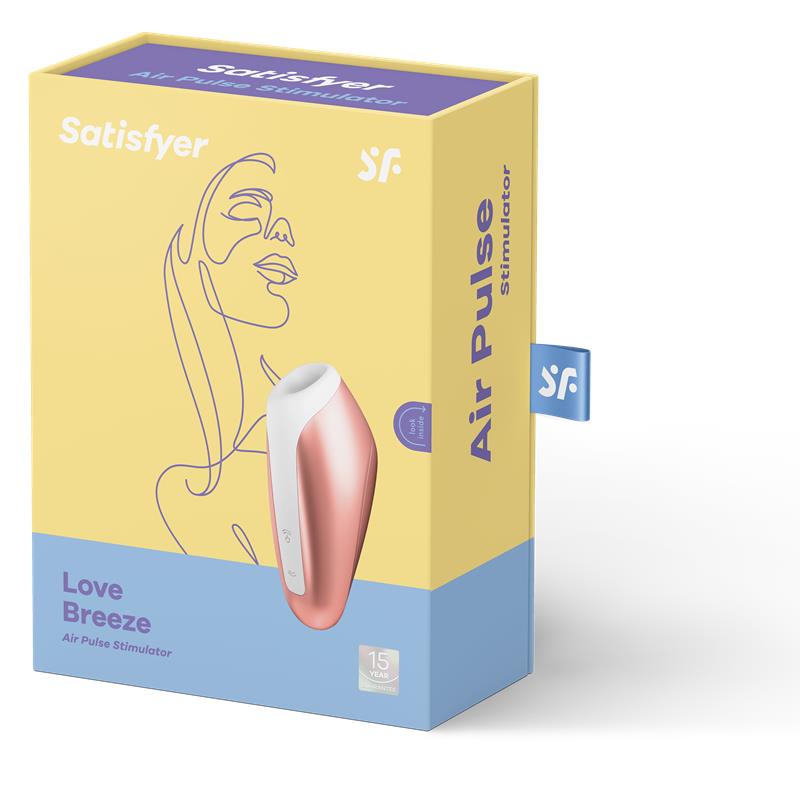 SATISFYER - LOVE BREEZE SUCCIONADOR CON VIBRACIÓN COPPER