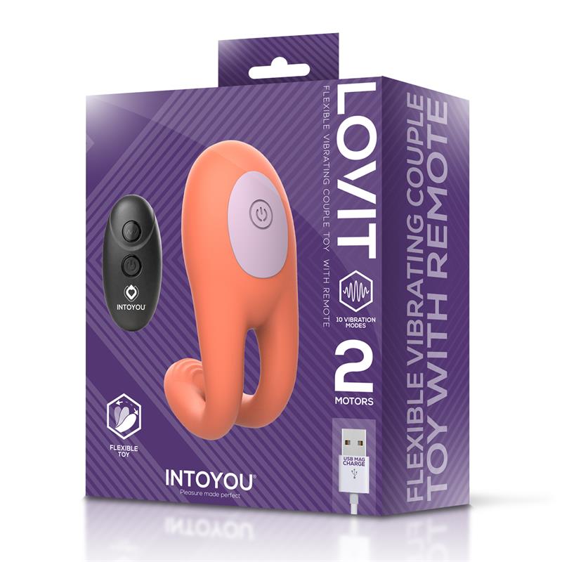 INTOYOU - LOVIT VIBRADOR DE PAREJA FLEXIBLE CON CONTROL REMOTE
